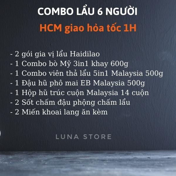 Combo lẩu Haidilao tiện dụng - Cốt gia vị lẩu Haidilao Tứ Xuyên Trùng Khánh cô đặc dùng ngay - LuNa Store