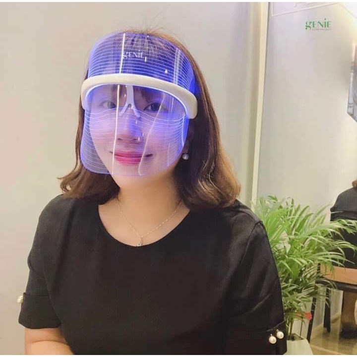 Mặt nạ ánh sáng sinh học 3 màu Genie Led Theraphy