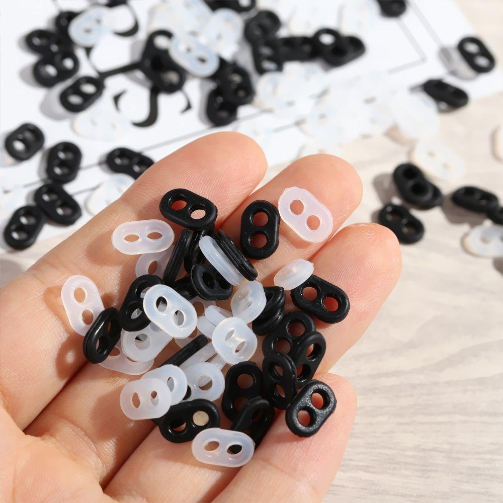 Set 50 / 100 Nút Thắt Dây Co Giãn Chống Trượt Cho Tai Nghe