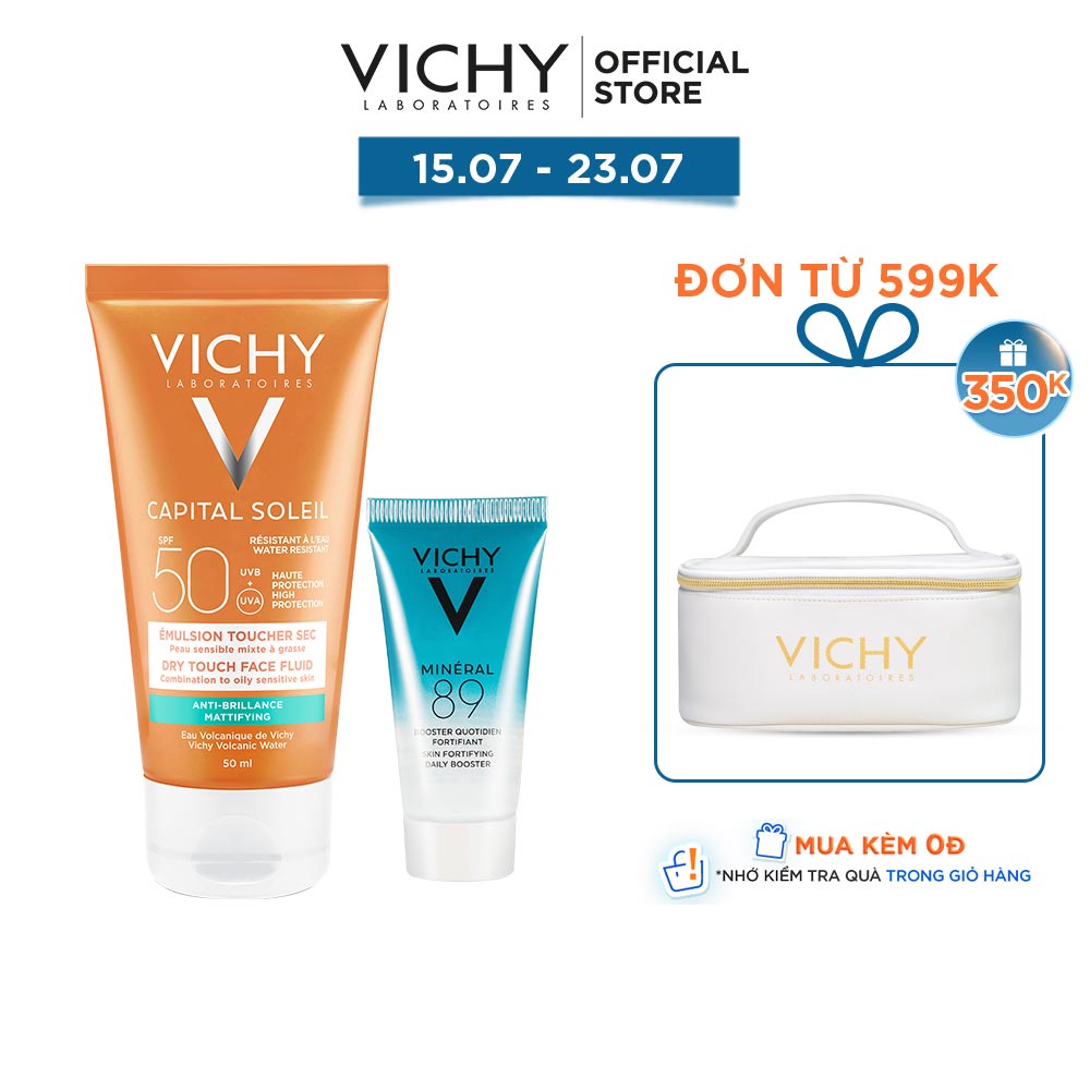 Bộ sản phẩm chống nắng & căng mượt da VICHY Capital Soleil Dry Touch VIC10 - HANNAH 7 | BigBuy360 - bigbuy360.vn