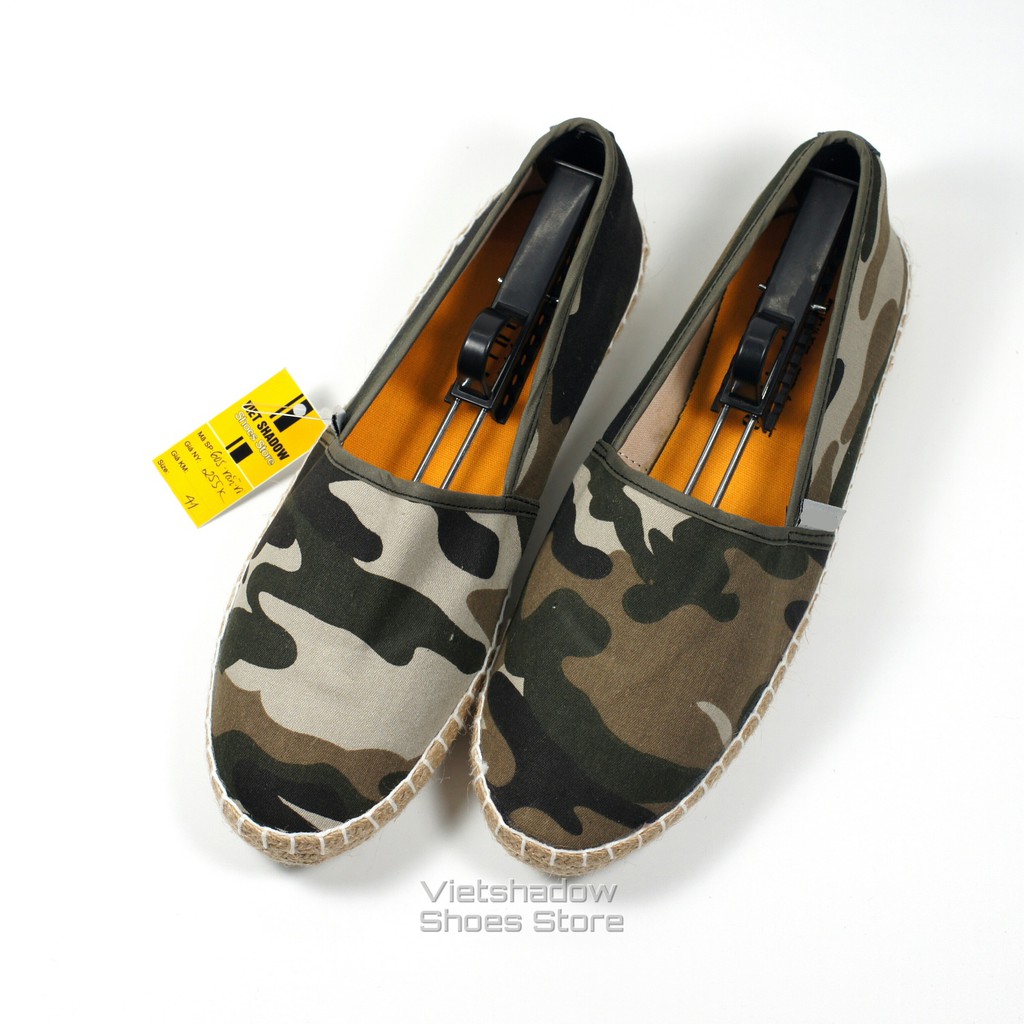 Slip on | giày lười vải nam đế bo đay, vải rằn ri - Mã SP: 605 | BigBuy360 - bigbuy360.vn