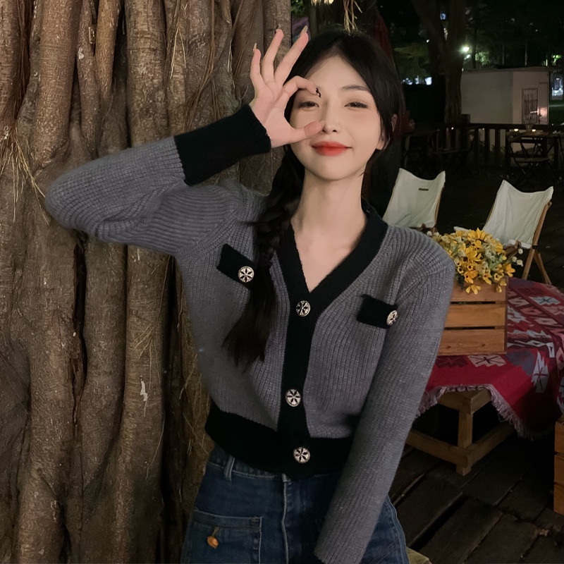 Áo cardigan XIAOZHAINV dệt kim tay dài thời trang cho nữ