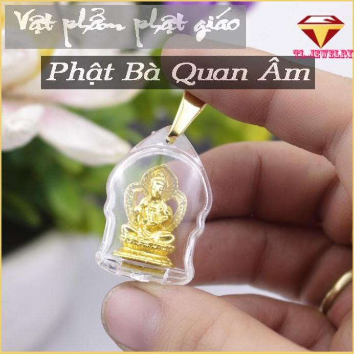 Mặt dây Phật Dát Vàng - Thỉnh Chùa Thái Lan mang lại Bình an May mắn Phong thủy ( titanium ,  inox cao cấp )