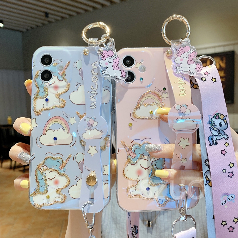 Ốp điện thoại đính đá gắn dây đeo chéo vai cho iPhone 12 Mini 12 Pro Max 11 Pro Max X XS XR XSMax 8 7 6 6S Plus SE2020