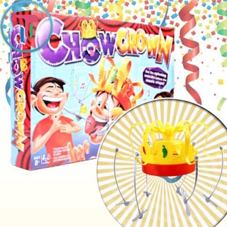 [Nhựa tốt] Đồ chơi party vui nhộn vương miện Chow Crown, vương miện đồ ăn xoay vòng sử dụng pin có nhạc