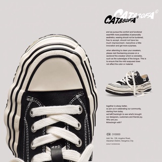 [ Hàng Chính Hãng ] Giày sneaker Cat&Sofa " Black White độn đế "