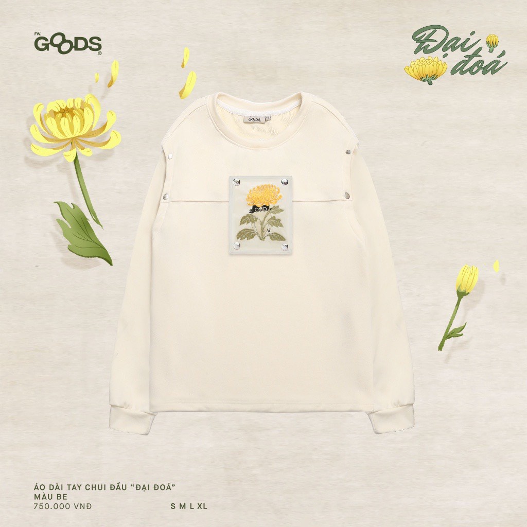 Fw.goods - Sweater/Gile Đại Đoá - Áo dài tay chui đầu