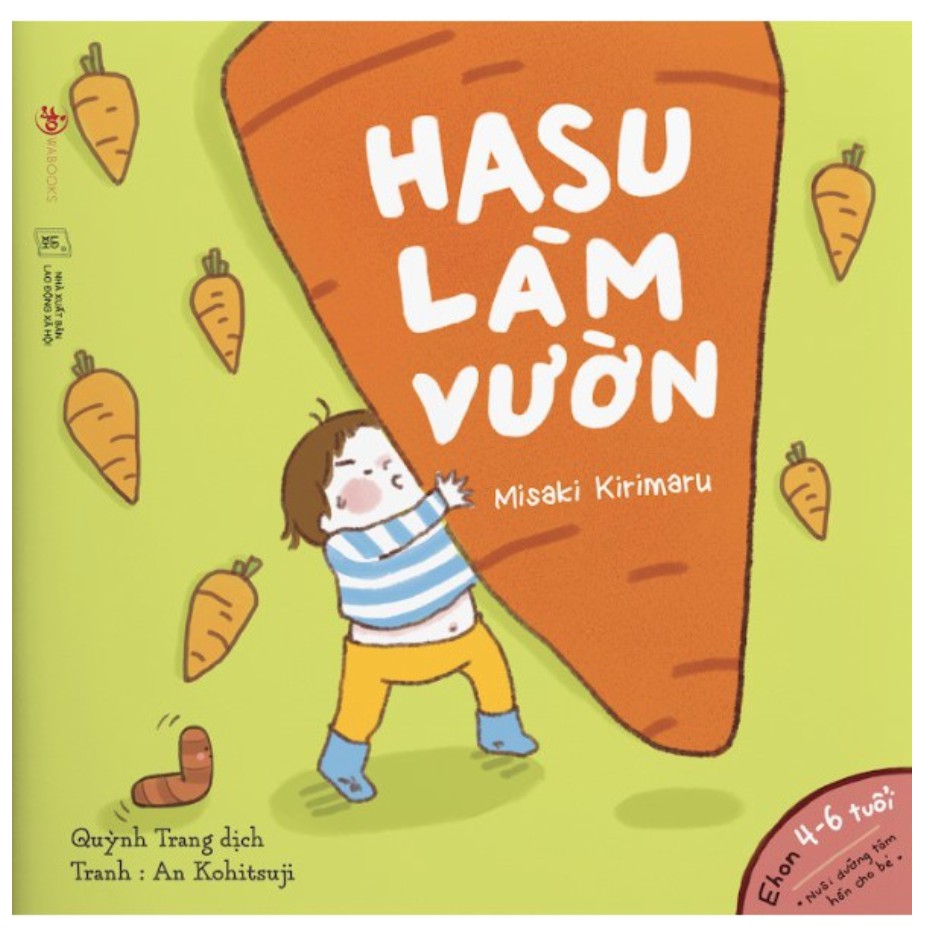 Sách - Hasu làm vườn - Ehon Nhật Bản cho bé từ 3-6 tuổi