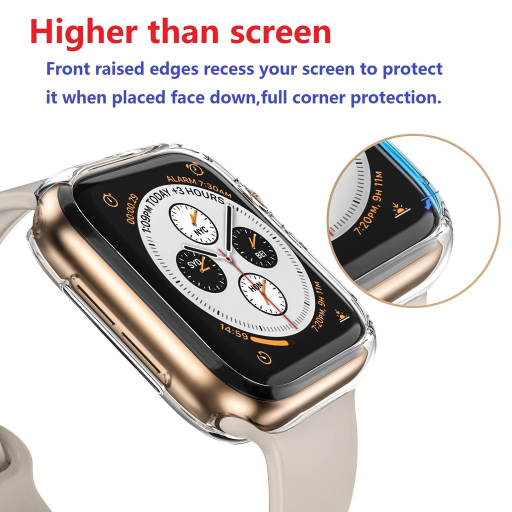 Ốp bảo vệ cho đồng hồ thông minh Apple Watch Series se/6/5/4/3/2/1 44mm/40mm/38mm/42mm