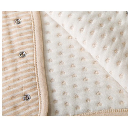 Áo gile trần bông cho bé 0-3 tuổi 100% cotton hữu cơ tự nhiên không chất tẩy nhuộm cực kỳ mềm mại và ấm áp