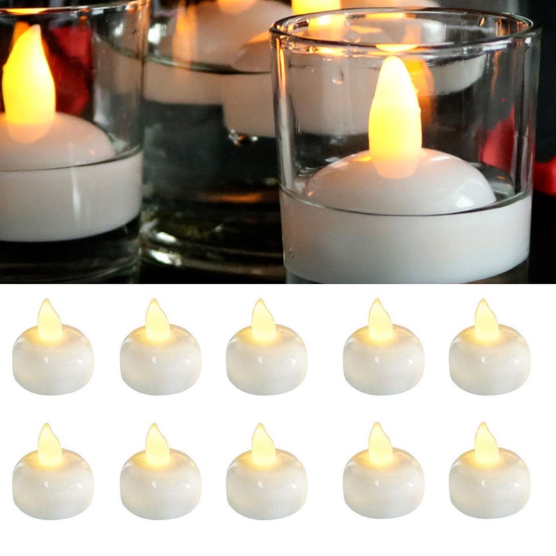 1 Đèn LED Nến Không Khói Chạy Bằng Pin Trang Trí Bể Bơi/Đám Cưới/Sinh Nhật