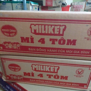 Thùng mì tôm đặc biệt Miliket gói 80gr