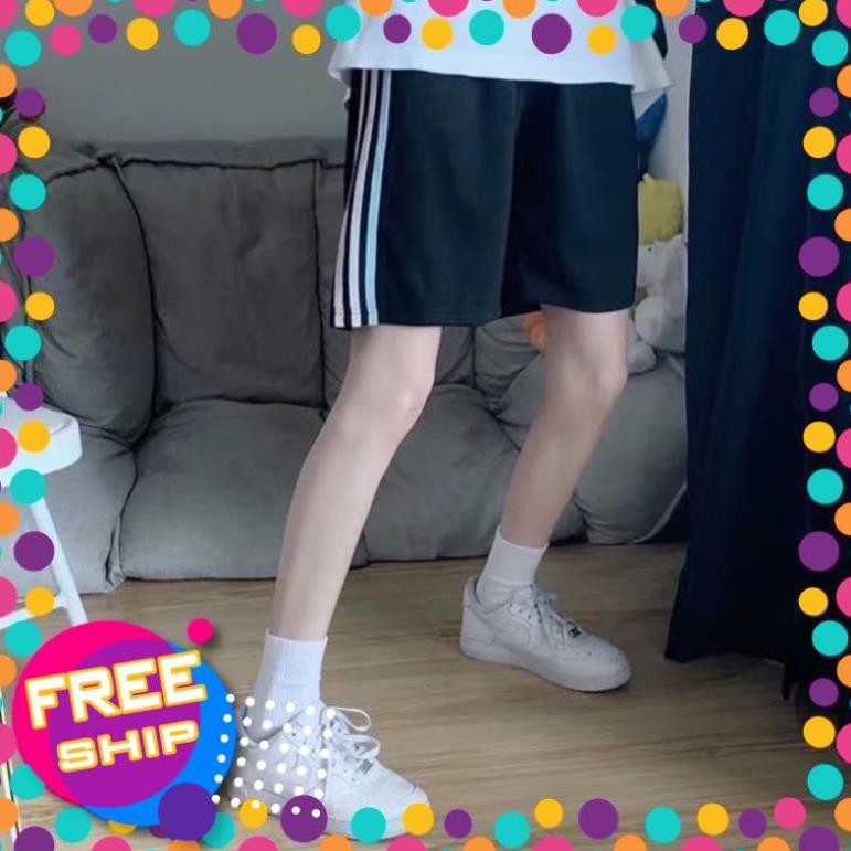 [ 𝐅𝐑𝐄𝐄 𝐒𝐇𝐈𝐏 ] Quần Đùi Short Ba Sọc Quần Short Unisex Nữ Siêu rẻ