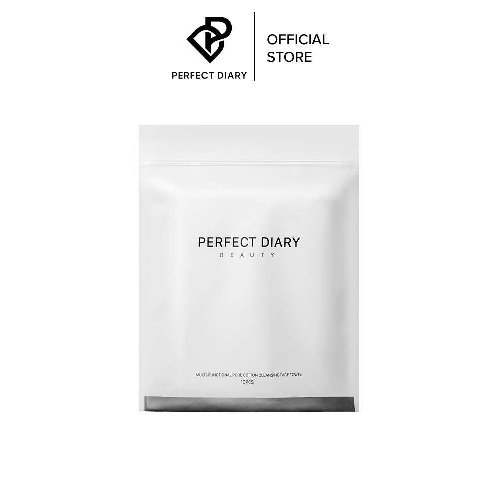 [DEAL XỊN TẾT 2024] Khăn Tẩy trang Cotton Nguyên Chất Lau Mặt Làm Sạch Đa Năng Perfect Diary (10 miếng)