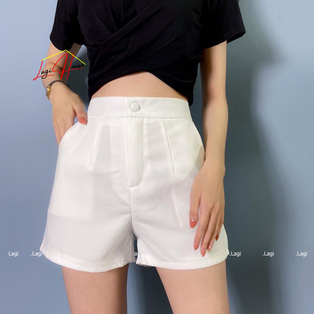 Quần short nữ cạp cao Lagi, ống suông phong cách năng động trẻ trung chất vải thoáng mát siêu thoải mái | BigBuy360 - bigbuy360.vn