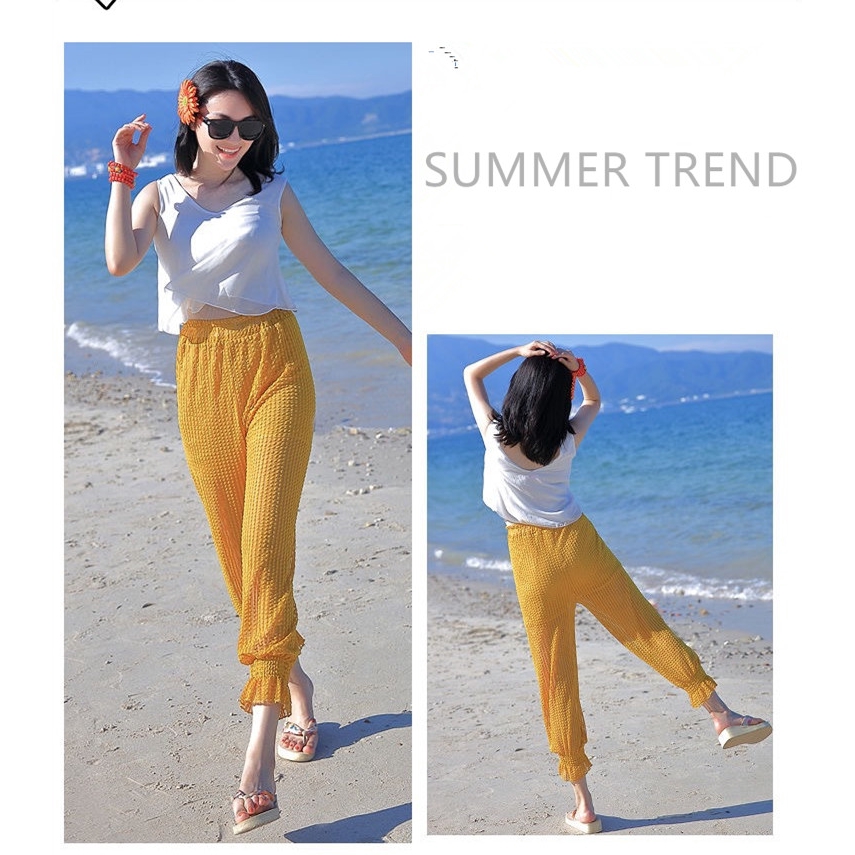 Women's Chiffon Pants Loose Sun protection Summer Trend | BigBuy360 - bigbuy360.vn