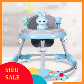 XE TẬP ĐI CHO BÉ XE QUÂY TRÒN 6 BÁNH CÂN BẰNG CHÂN VÒNG KIẾNG BABY WALKER 619M DỄ THƯƠNG [ GIÁ TỐT ]
