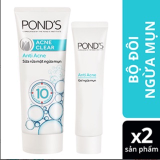 Sữa rửa mặt pond ngừa mụn 50g,100g
