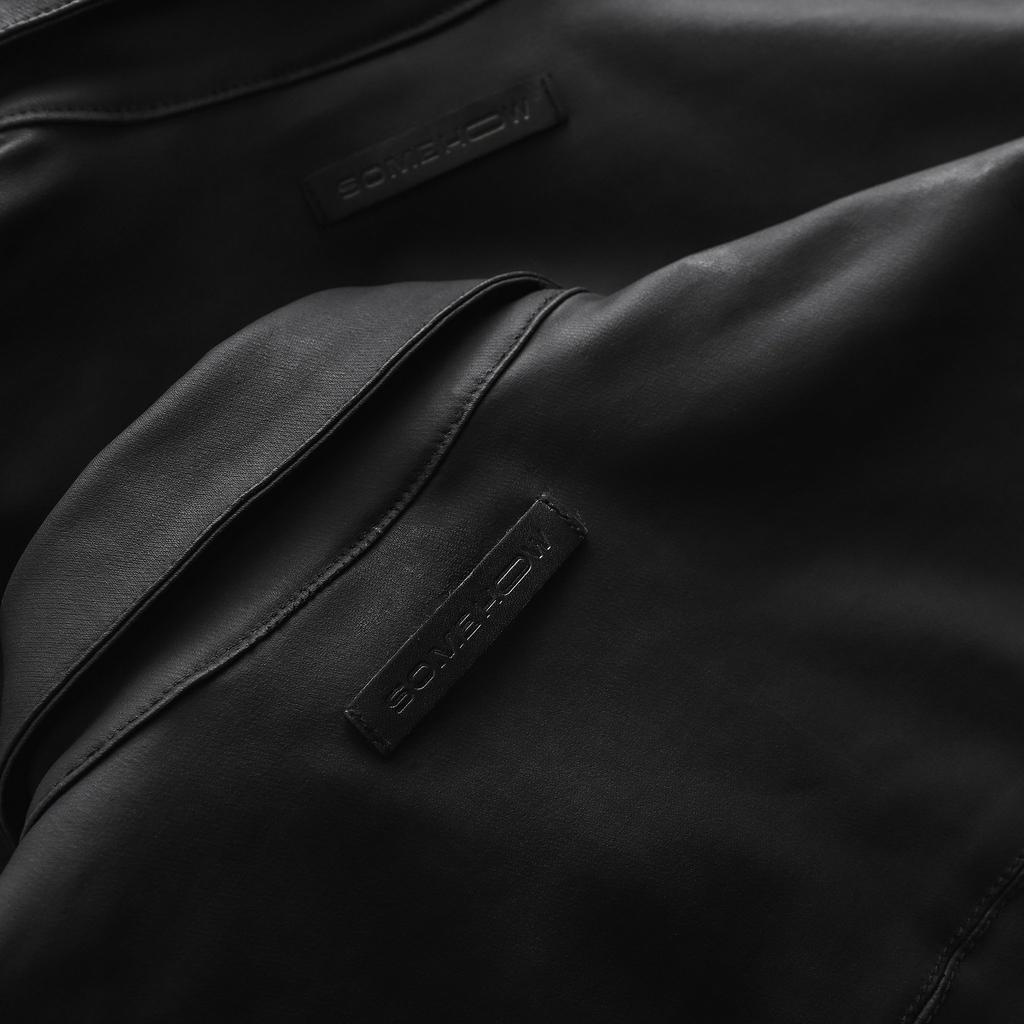 Áo Sơ Mi Nam Relaxed Matte Leather, Chất Vải Kaki Phủ Da Thoải Mái, SM0050, SOMEHOW