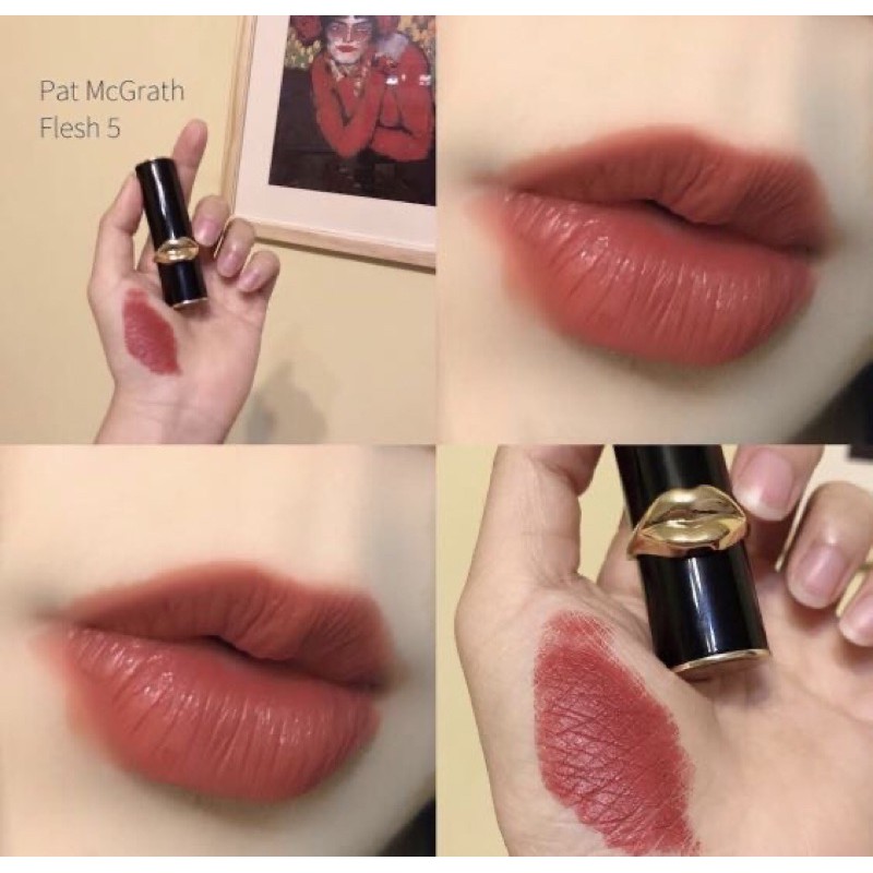 Son môi Pat McGrath Labs Lipstick fullsize Flesh 3/ Flesh 5/ Mini Lip Fetish Lip Balm Trio