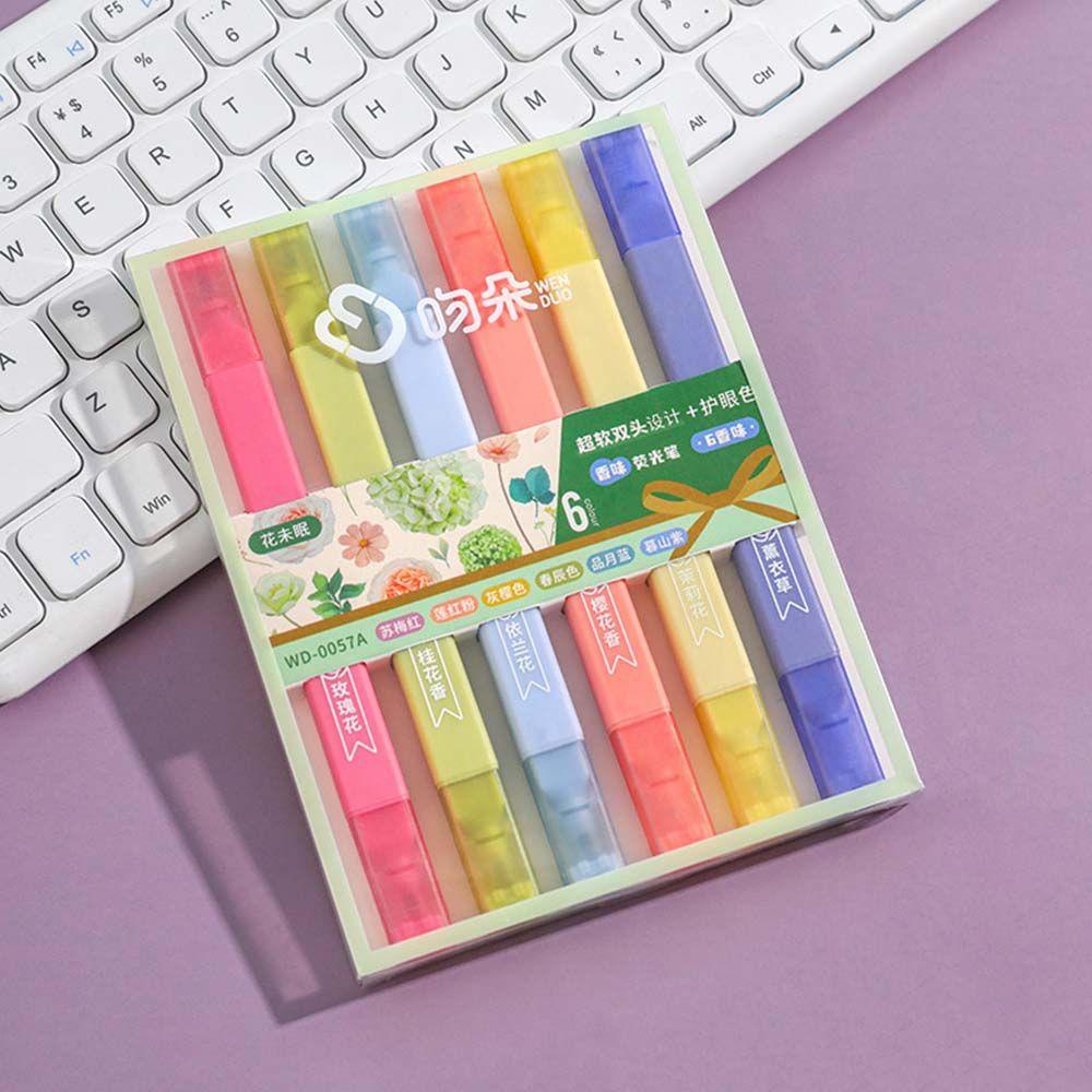 Bút Đánh Dấu Đầu Mềm Nhiều Màu Sắc Dùng Trang Trí Sổ Tay / Trường Học