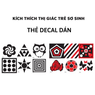 Bộ Thẻ Decal Kích Thích Thị Giác Giúp Bé Phát triển Toàn Diện [Chuẩn Phương Pháp Montessori]