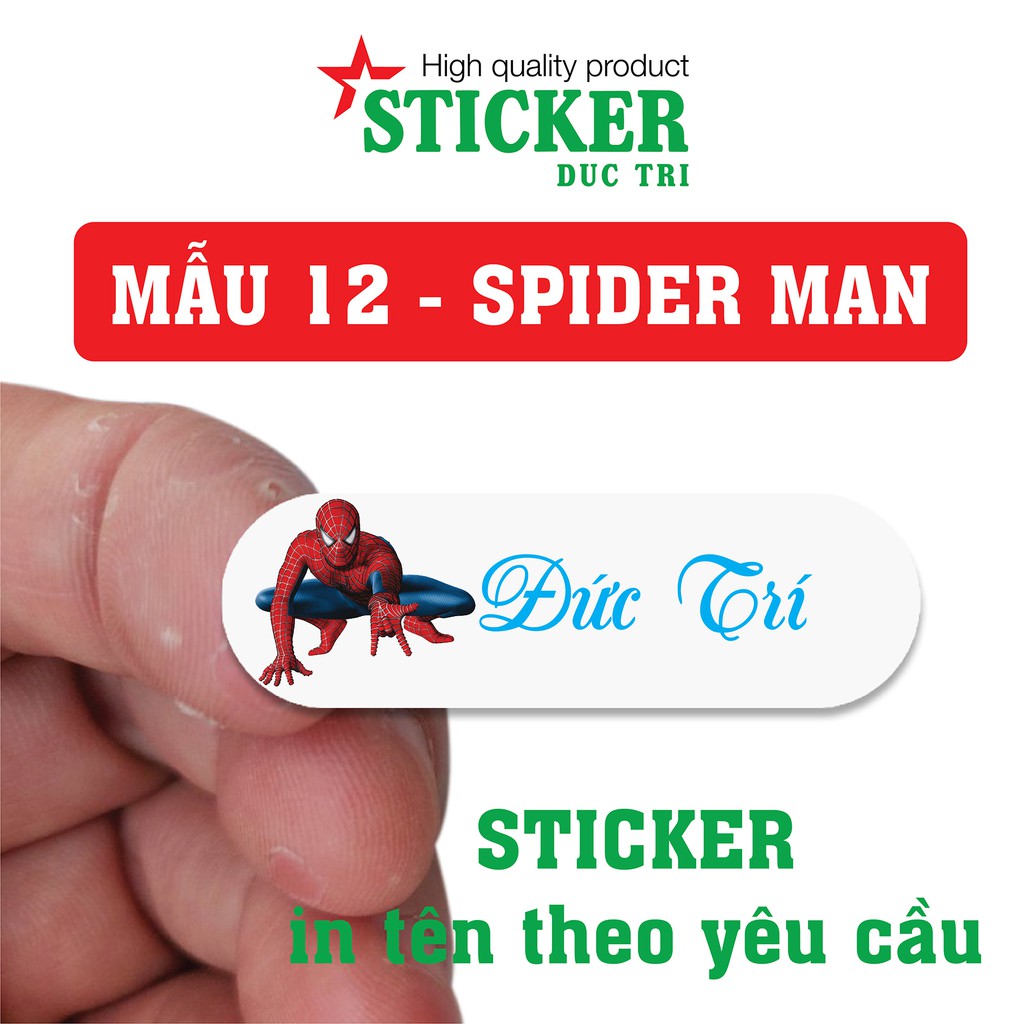 🔥 110 Sticker Miếng Dán Tem Tên Bé in theo yêu cầu 🔥 Decal nhựa chống nước 🔥 Mẫu 01 đến Mẫu 20.