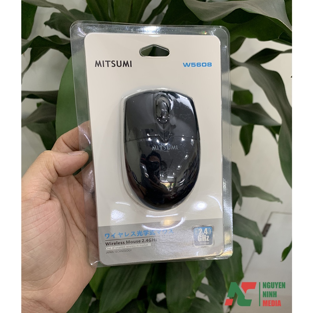 Chuột Không Dây Mini Mitsumi W5608 Nhỏ Gọn, Thích Hợp Cho Người Bàn Tay nhỏ, Trẻ Em Học Online, - Hàng Chính Hãng