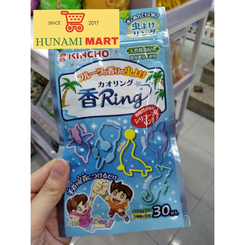 Túi 30 vòng đeo tay chân đuổi muỗi + Set 24 miếng dán đuổi muỗi Kincho