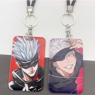 Thẻ Đeo Sinh Viên Dọc, Ngang, Thẻ Tên Nhân Viên, Học Sinh, Bao Thẻ Jujutsu Kaisen Gojou Satoru Inumaki Toge Itadori Yuuji ID Card Holders Business Credit Card Holder plastic Card Case Organizer kids gift