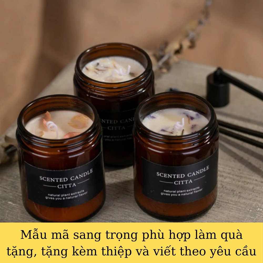 Nến thơm tinh dầu quà tặng CITTA cổ điển sáp đậu nành khuếch tán tinh dầu tự nhiên an toàn không khói NTN