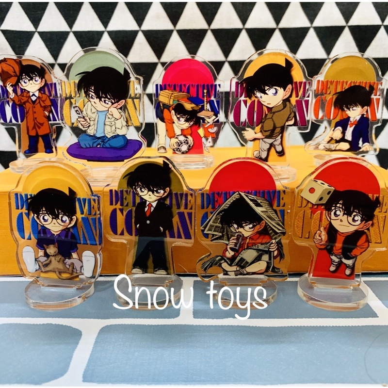 Trọn bộ 9 standee conan - tượng mica acrylic thám tử lừng danh conan - set 9 mô hình nhân vật conan [GIÁ SỐC]