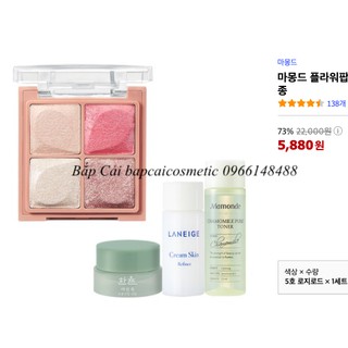 MBC Phấn mắt 4 màu Mamonde Flower Pop Eyebrick tặng kèm 3 mini
