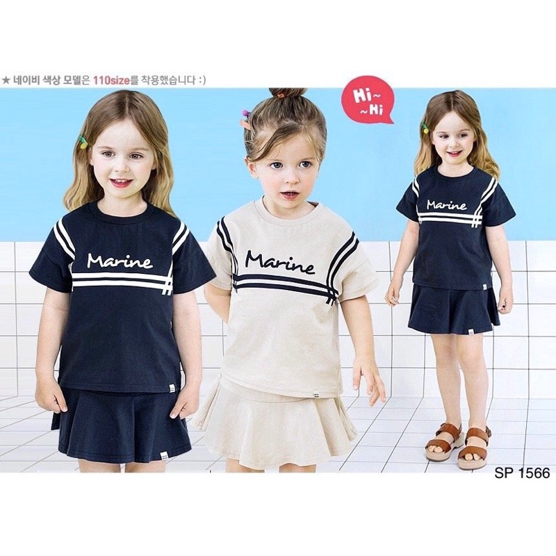Bộ áo váy xanh than Petite xuất hăngf