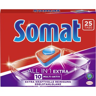 Viên Rửa Chén bát Somat 25v All in 1 hàng Mới ( bột Rửa Bát ,Muối Rửa Bát)