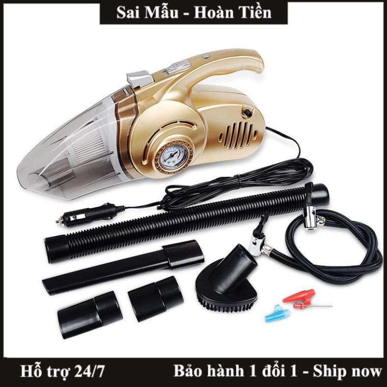 ✔️Máy hút bụi kèm bơm lốp ô tô 4 in 1 đa năng hút bụi cực mạnh, bơm lốp siêu nhanh nhỏ gọn tiện dụng - Bảo hành 12 tháng