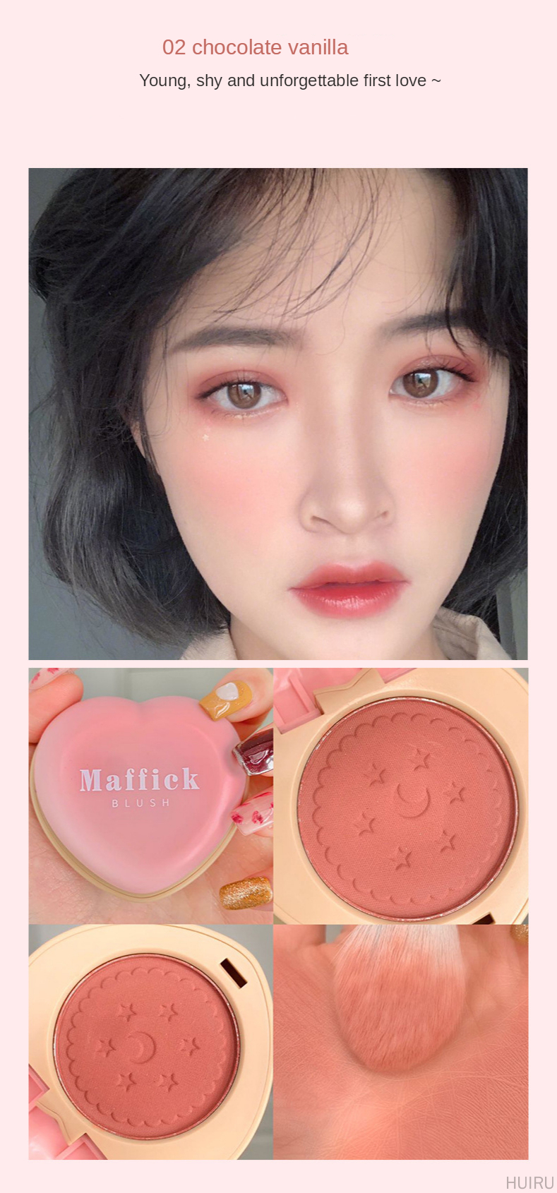 Phấn má Maffick 3 tông màu tùy chọn tạo lớp trang điểm trẻ trung tự nhiên | BigBuy360 - bigbuy360.vn