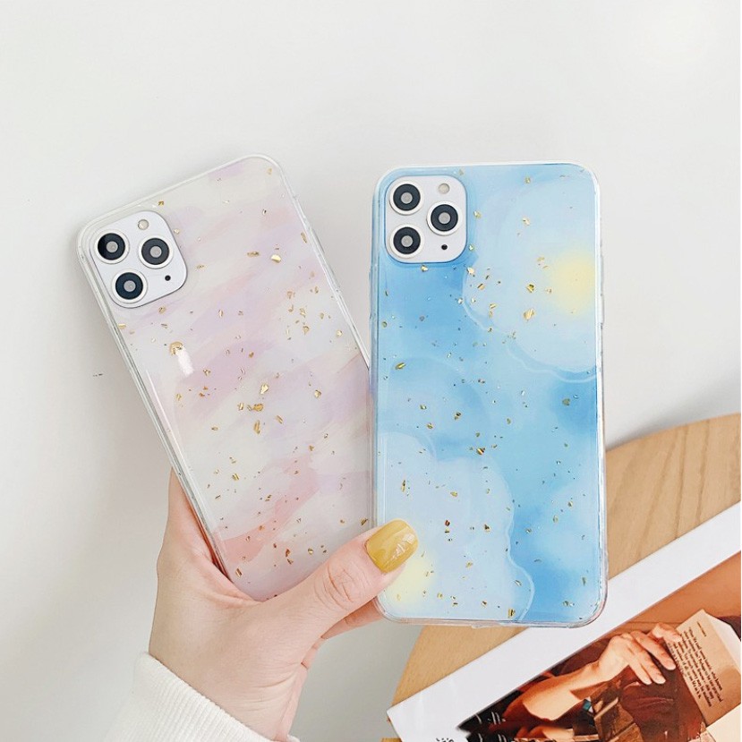 Ốp điện thoại mây trắng ánh vàng cho iphone 5/5s/6/6plus/6s/6s plus/6/7/7plus/8/8plus/x/xs/xs max/11/11 pro/11 promax | BigBuy360 - bigbuy360.vn