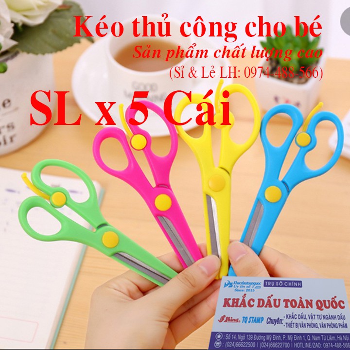 [SL x 5Cái] Kéo cắt thủ công cho bé