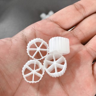 1Kg Hạt Lọc Nước Kanet 6 Cánh, Viên Lọc Kaldnes, Vật Liệu Lọc Nước Hồ Cá, Bể Cá Cảnh, Hồ Cá Koi