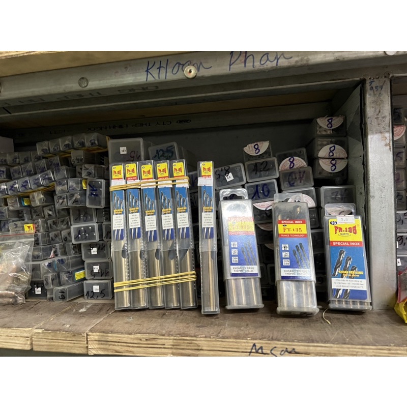 Khoan Trụ chuyên thép FR135 Có size từ phi 1mm đến 5mm, hàng chính hãng chất lượng cao