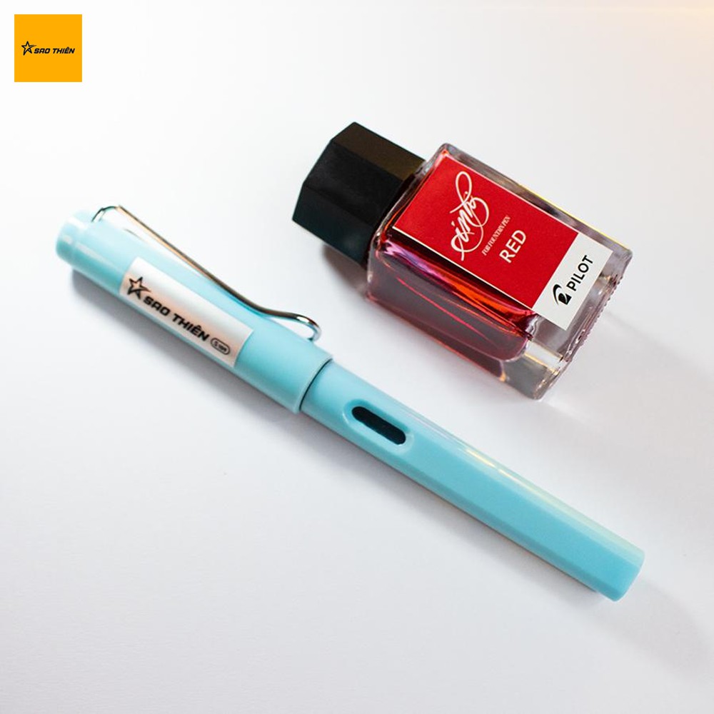 Combo Bút Mực Sao Thiên S109 Ngòi Kim Tinh Lá Tre - Mực Nhật Ink Pilot 15ml
