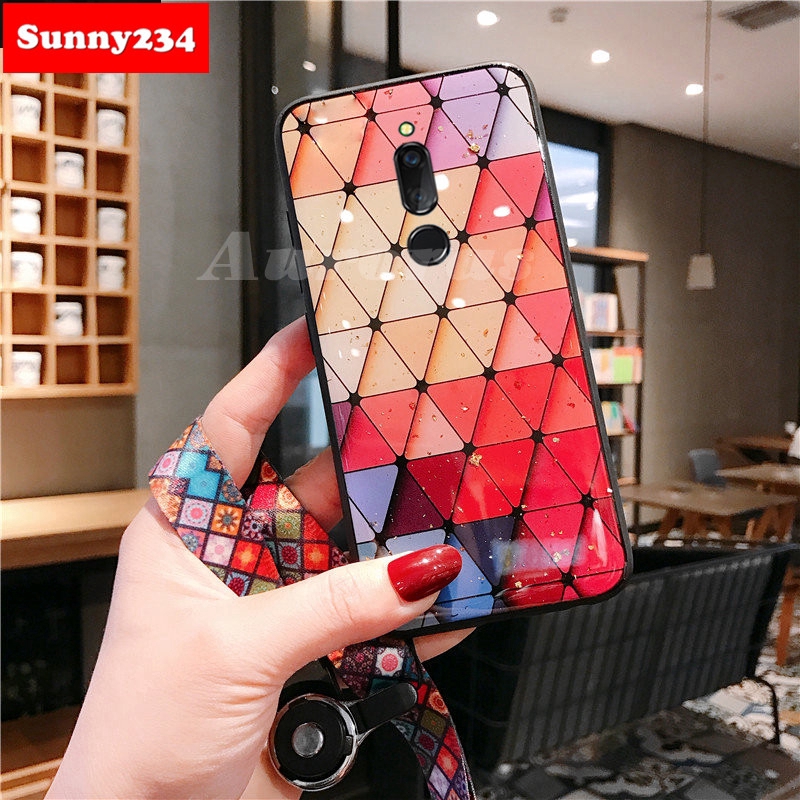 Shiny Gold Foil Phone Soft Case With Strap Case Redmi 9C 9A 9 Redmi Note 9 Pro Max 8 7 6 5 Pro Case Redmi 7 7A 8 8A 5A 4A 4X 6A
