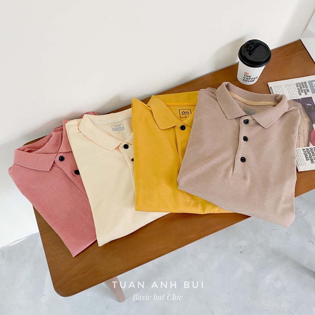 A71 - Áo Polo trơn The Basic chất liệu cao cấp, màu sắc đa dạng, kiểu dáng hàn quốc | BigBuy360 - bigbuy360.vn