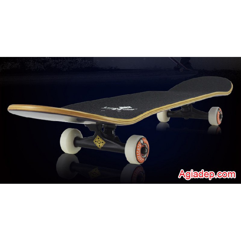 Ván trượt chuyên nghiệp SkateBoard (Phi thuyền mặt đất Landyard) + Bộ bảo vệ chân tay - Hàng Vip của Agiadep