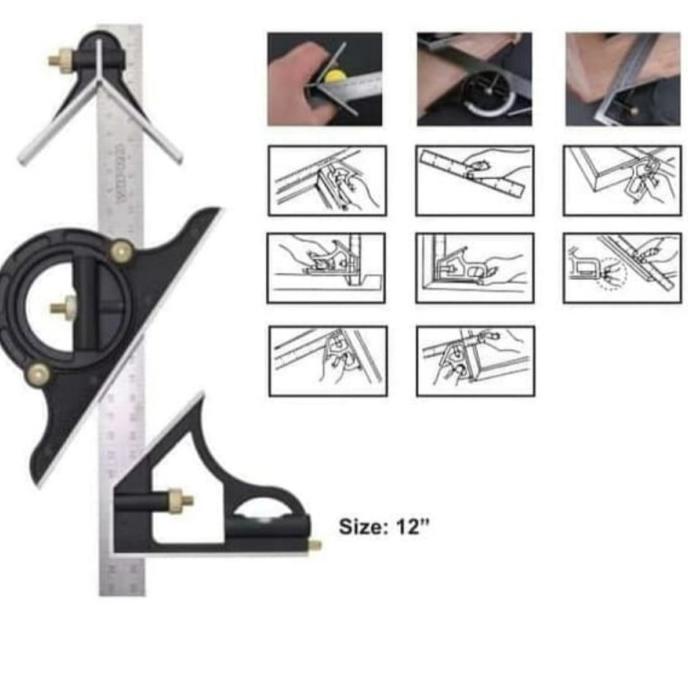 SIKU Thước Đo Khuỷu Tay Kết Hợp Với Thước Kẻ 12 "Bow / Thước Đo