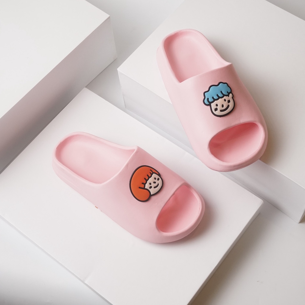 Dép bánh mì nữ hình boy and girl hot hit năm nay
