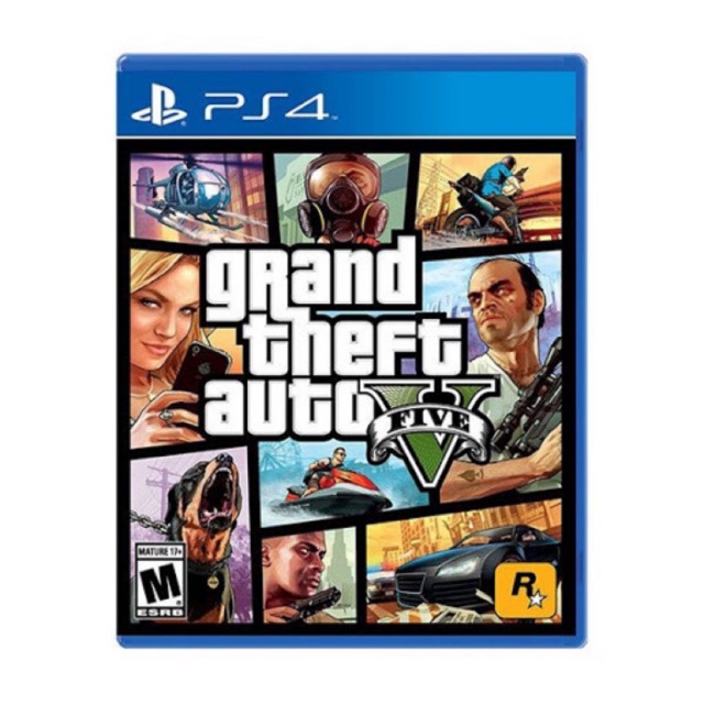 [Mã 55ELSALE1 giảm 7% đơn 300K] Đĩa Game PS4 : GTA V likenew