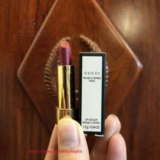 son Gucci Vỏ Hoa Rouge À Lèvres Voile Sang chảnh quý tộc đủ màu Auth 508 203 500 25*
