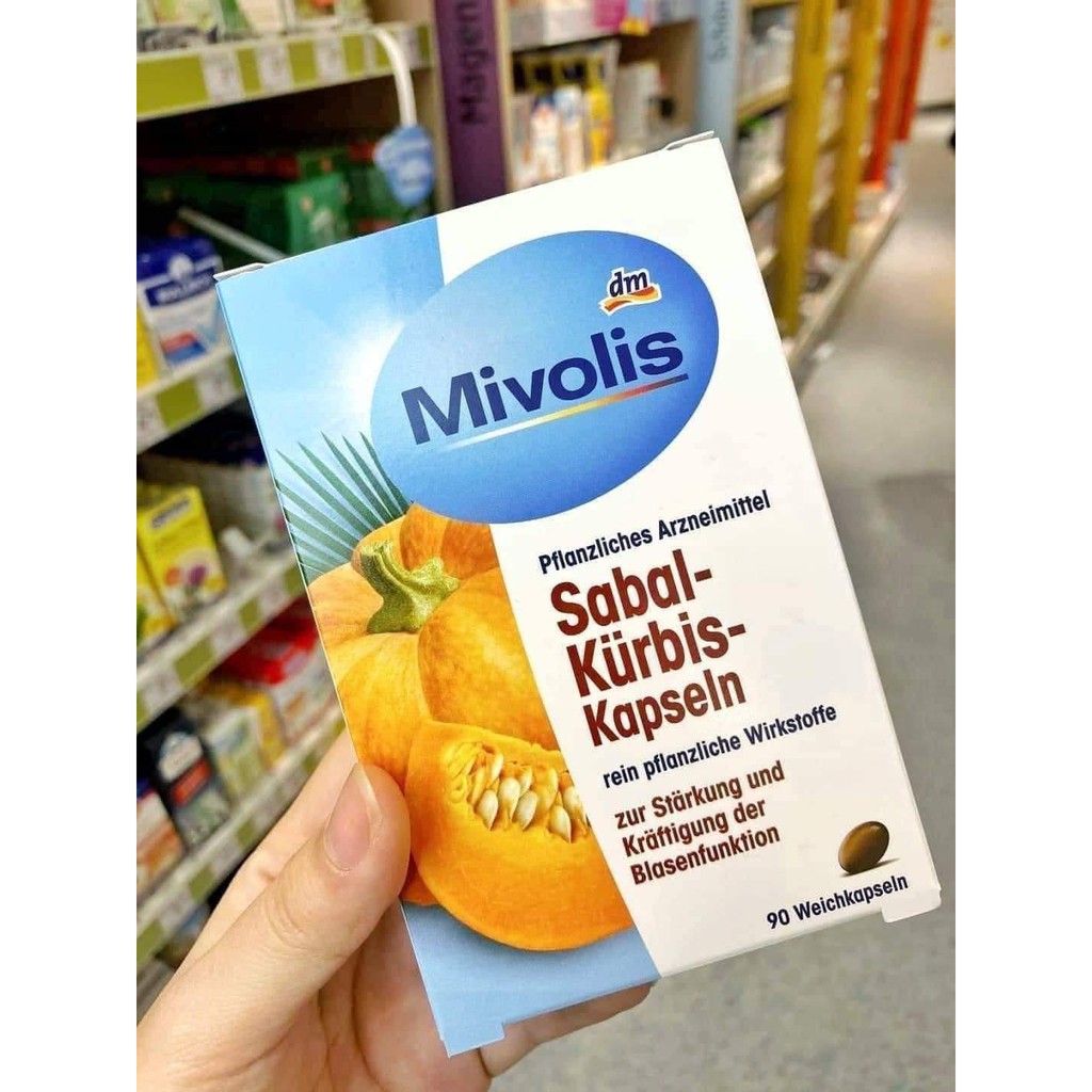 Bổ thận Mivolis Sabal Kurbis hộp 90 viên của Đức